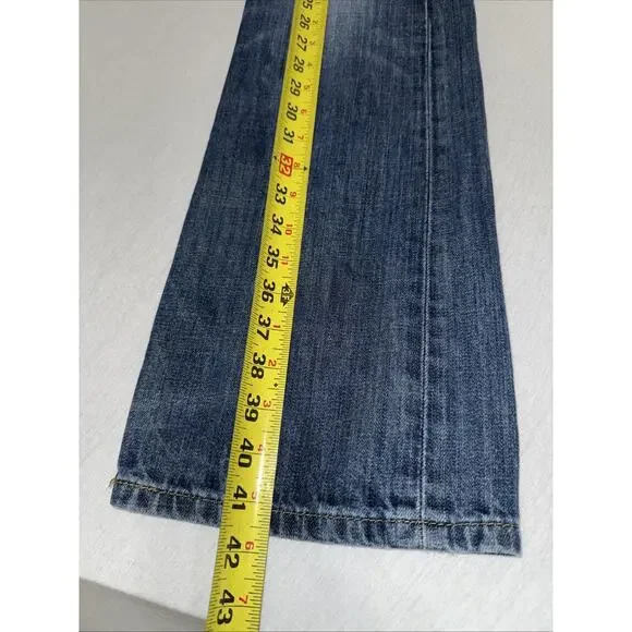 Levis 527 Low Boot Cut Jeans Mens 32x32 BlueDenim Pants Excellent Condition - Picture 6 of 11